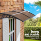 Instahut Window Door Awning 0.8mx2m Brown