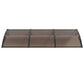 Instahut Window Door Awning 0.8mx3m Brown