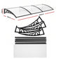 Instahut Window Door Awning 0.8mx3m Transparent