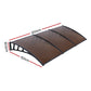 Window Door Awning Door Canopy Outdoor Patio Cover Shade 1.5mx3m DIY Brown