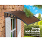 Window Door Awning Door Canopy Outdoor Patio Cover Shade 1.5mx3m DIY Brown