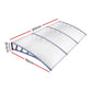 Instahut Window Door Awning Canopy 1.5mx3m Transparent Sheet Grey Plastic Frame