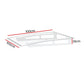 Instahut Window Door Awning Canopy 1mx1m Transparent Solid Sheet Aluminium Frame