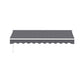 Instahut Retractable Folding Arm Awning Manual Sunshade 3M X 2M Grey