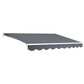 Folding Arm Awning Outdoor Awning Retractable Canopy 3Mx2.5M Grey