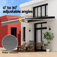 Instahut Retractable Folding Arm Awning Manual Sunshade 4Mx2.5M Grey