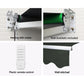 Instahut Retractable Folding Arm Awning Motorised Sunshade 5Mx3M Grey