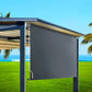 Instahut Outdoor Blinds Blackout Roll Down Awning Window Shade 2.1x2.5M Grey