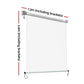 Instahut Outdoor Blinds Transparent Roll Down Awning Window Shade 1.3x2.4M