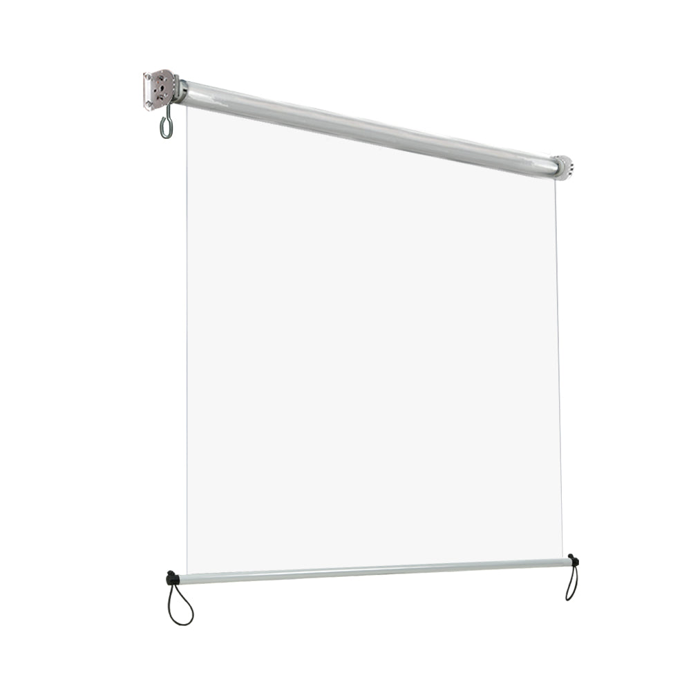 Instahut Outdoor Blinds Transparent Roll Down Awning Window Shade 1.5x2.4M