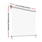 Instahut Outdoor Blinds Transparent Roll Down Awning Window Shade 1.5x2.4M