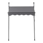 Instahut Window Fixed Pivot Arm Awning Outdoor Door Canopy 2X1.8M Grey