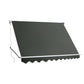 Instahut Window Fixed Pivot Arm Awning Patio Outdoor Blinds Retractable 2.8x2.1M