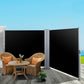 Side Awning Outdoor Blinds Sun Shade Retractable Screen 2x6M - Black