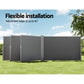 Instahut Side Awning Sun Shade Outdoor Retractable Privacy Screen 2x6M Grey