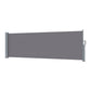 Instahut Side Awning Sun Shade Outdoor Blinds Retractable Screen 1x3M Grey