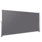 Side Awning Sun Shade Outdoor Blinds Retractable Screen 1.4x3M Grey