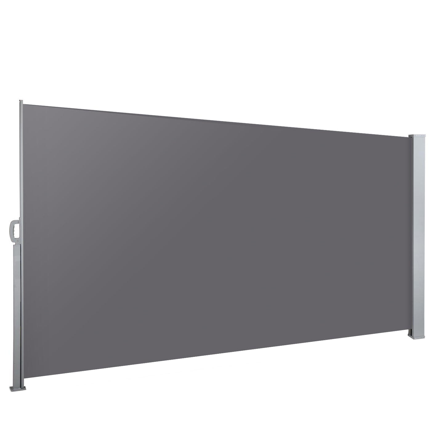 Side Awning Sun Shade Outdoor Blinds Retractable Screen 1.4x3M Grey