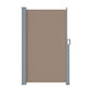 Instahut Side Awning Sun Shade Outdoor Blinds Retractable Screen 1.8x3M Brown