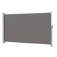Instahut Side Awning Sun Shade Outdoor Retractable Privacy Screen 1.8x3M Grey