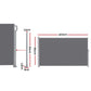 Instahut 1.8X4M Side Awning Retractable Privacy Screen Outdoor Sun Shade Grey