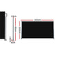 Instahut Side Awning Sun Shade Outdoor Retractable Privacy Screen 2x3M Black x2