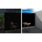 Instahut Side Awning Sun Shade Outdoor Retractable Privacy Screen 2x3M Black x2