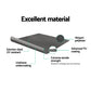 Instahut Side Awning Sun Shade Outdoor Retractable Privacy Screen 2x3M Grey