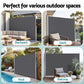 Instahut 2X3.5M Side Awning Retractable Privacy Screen Outdoor Sun Shade Grey