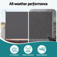Instahut 2X3.5M Side Awning Retractable Privacy Screen Outdoor Sun Shade Grey