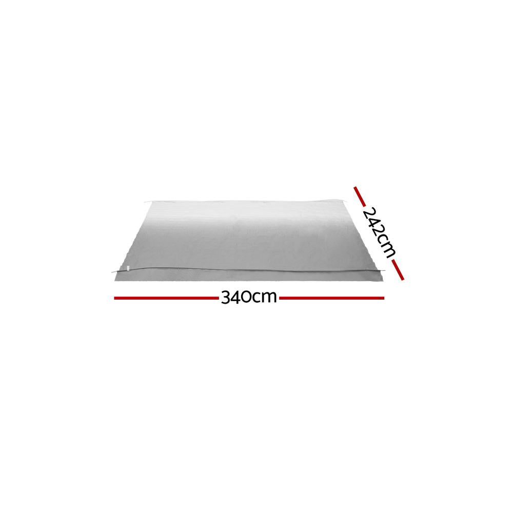 12ft Caravan Awning RV Replacement Fabric 3.40M x 2.42M