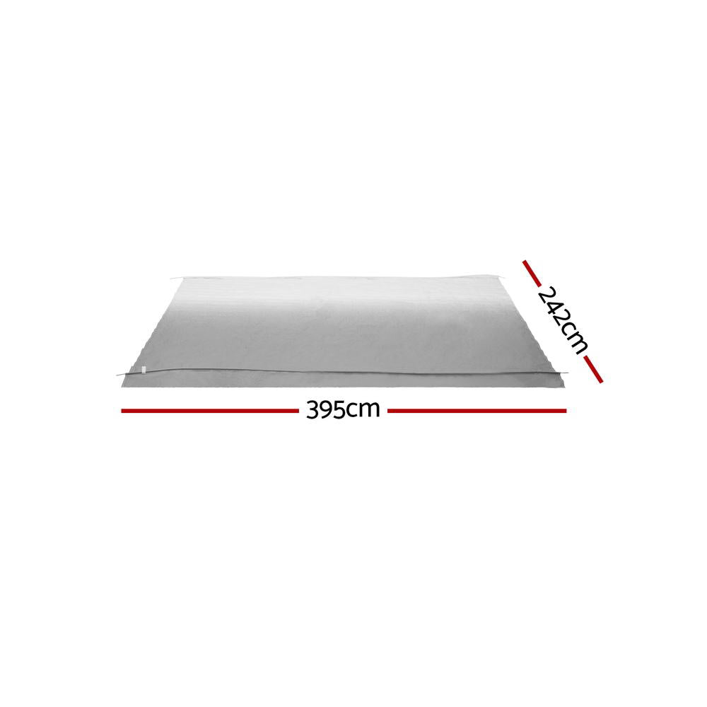 14ft Caravan Awning RV Replacement Fabric 3.95M x 2.42M