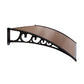 Instahut Window Awning Door Canopy 1m x 2m Brown
