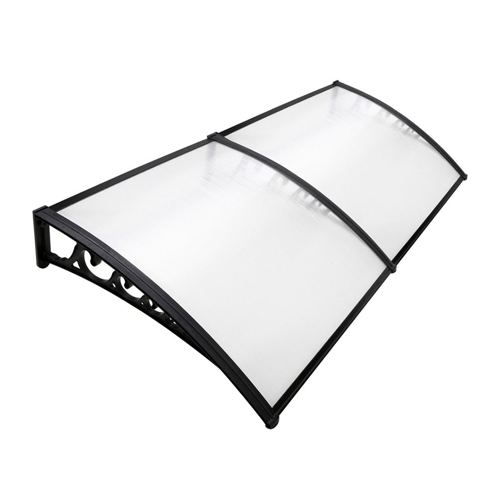 Window Door Awning Door Canopy 1mx2.4m DIY Patio Outdoor Sunshield