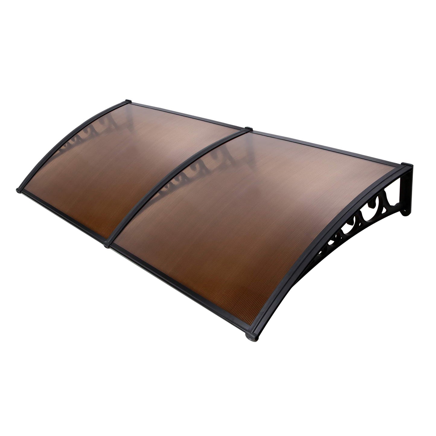 Window Door Awning Outdoor Canopy Sun Shield Patio 1mx2.4m DIY Brown