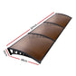 Instahut Window Door Awning 1mx3m Brown