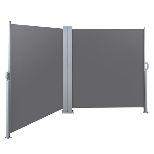 Side Awning Sun Shade Outdoor Retractable Privacy Screen 1.8MX6M Grey