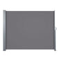 Set of 2 Side Awning Sun Shade Outdoor Blinds Retractable Screen 1.8x3m Grey