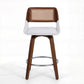 Colmar Wooden Bar Stools Swivel Kitchen Counter Stool Chair 60cm Seat Height - White