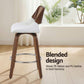 Set of 3 Colmar Wooden Bar Stools Swivel Kitchen Counter Stool Chair 60cm Seat Height - White