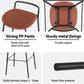 Set of 4 Sintra Bar Stools Kitchen Counter Dining Chair Metal - Brown