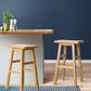 Set of 2 Lecce Beech Wood Bar Stools - Natural