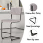 Set of 4 Nairobi Bar Stools Velvet Chairs - Grey