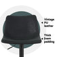 Set of 4 Leiria Bar Stools Vintage Leather Swivel Gas Lift - Black