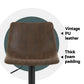 Set of 4 Leiria Bar Stools Vintage Leather Swivel Gas Lift - Brown