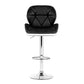 Set of 2 Exeter Kitchen Bar Stools - White, Black & Chrome