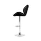 Set of 4 Exeter Kitchen Bar Stools - Black & Chrome