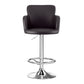 Dolisie Leather Bar Stools Swivel Adjustable Gas Lift PU Counter Chairs - Brown