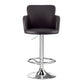 Set of 4 Dolisie Bar Stools Swivel Kitchen Chairs Gas Lift Adjustable PU Leather - Brown