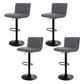 Set of 4 Palencia Bar Stools Vintage Leather Gas Lift - Grey